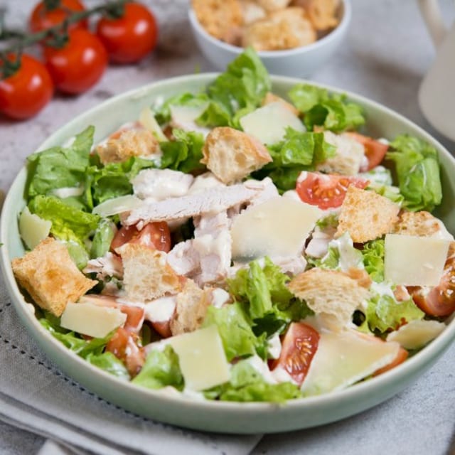 Chicken Caesar Salad.